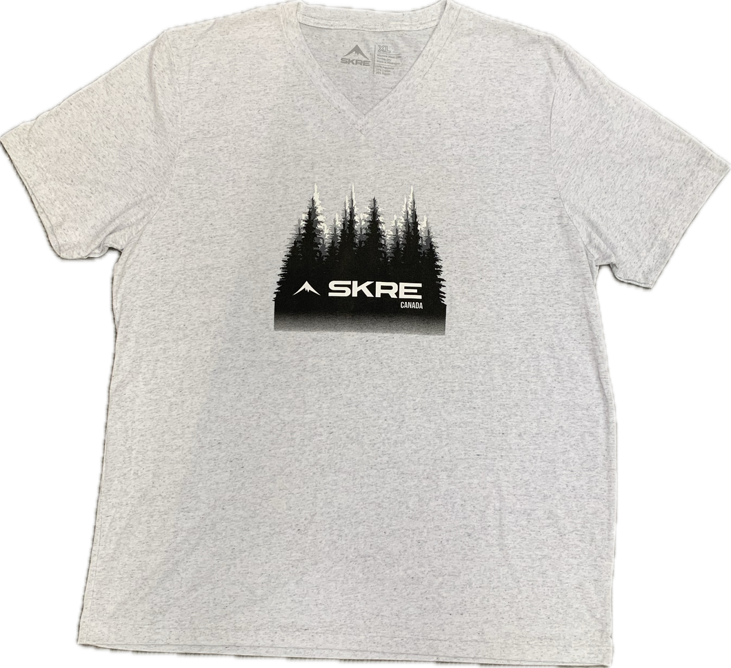 SKRE Forest Grey or Black V-Neck T-Shirt