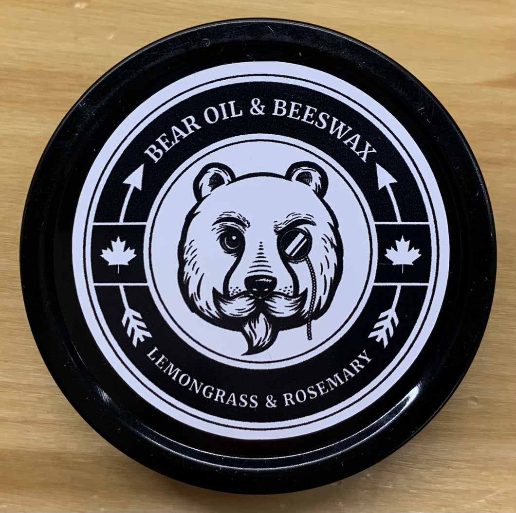 Bear Oil & Beeswax Balm: Lemongrass & Rosemary