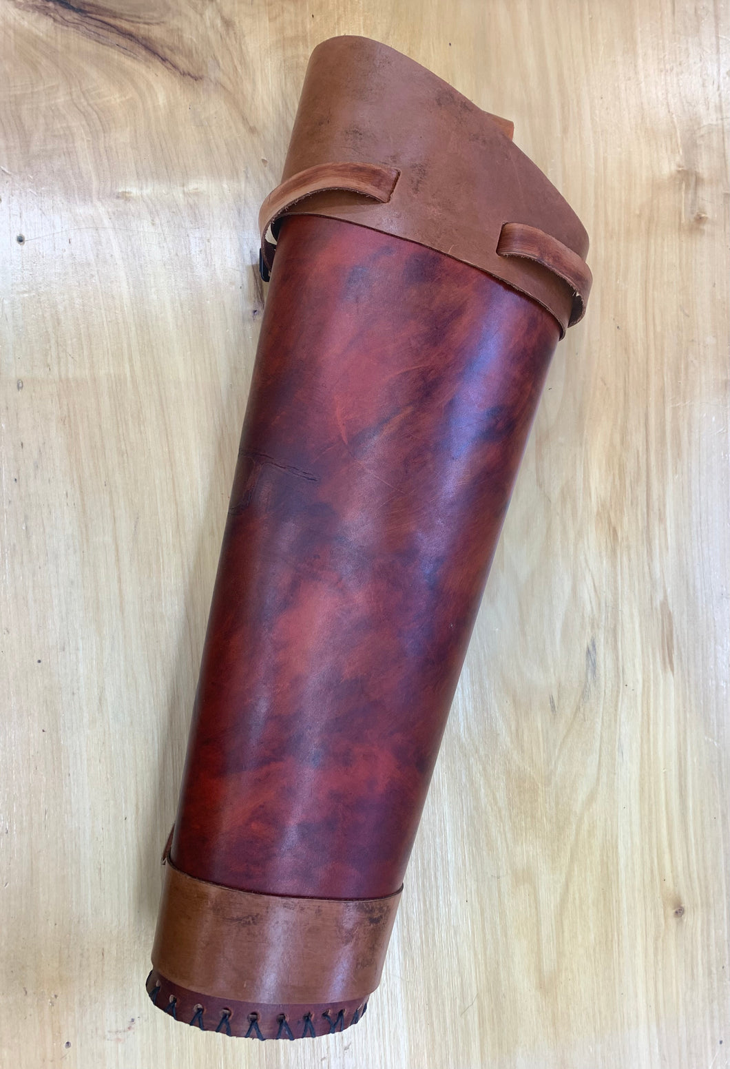 Traditional Leather Quiver - Rustic Brown LG