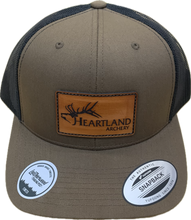 Load image into Gallery viewer, Heartland Archery Center Leather Patch Cap
