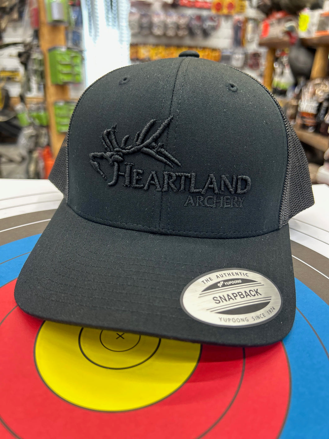 Heartland Archery Black on Black Snapback Cap