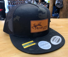Load image into Gallery viewer, Heartland Multicam Black Front Leather Patch Hat
