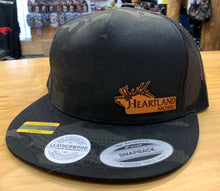 Load image into Gallery viewer, Heartland Archery Multicam Black Side Leather Patch Hat
