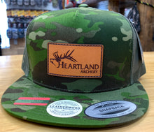 Load image into Gallery viewer, Heartland Multicam Tropic Front Leather Patch Hat
