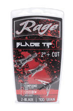 Load image into Gallery viewer, Rage Blade Tip SC 2-Blade Broadheads (3 pk)
