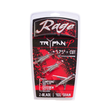Load image into Gallery viewer, Rage Trypan +P 2-Blade Broadheads
