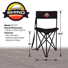 Load image into Gallery viewer, Rhino Folding Tripod Hunting Chair
